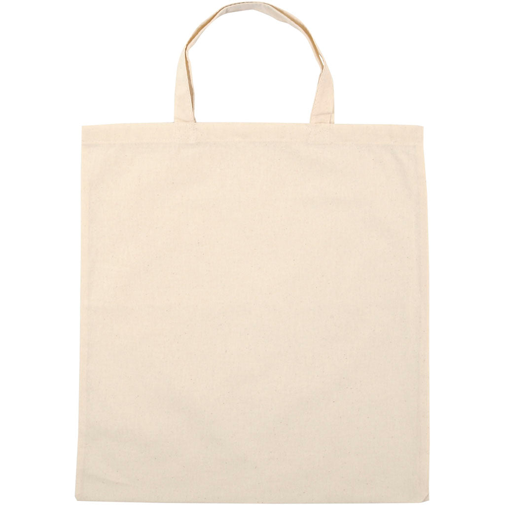 Creativ company carrying bag, size 38x42 cm, 145 gr, light natural, 5 pieces 1 box