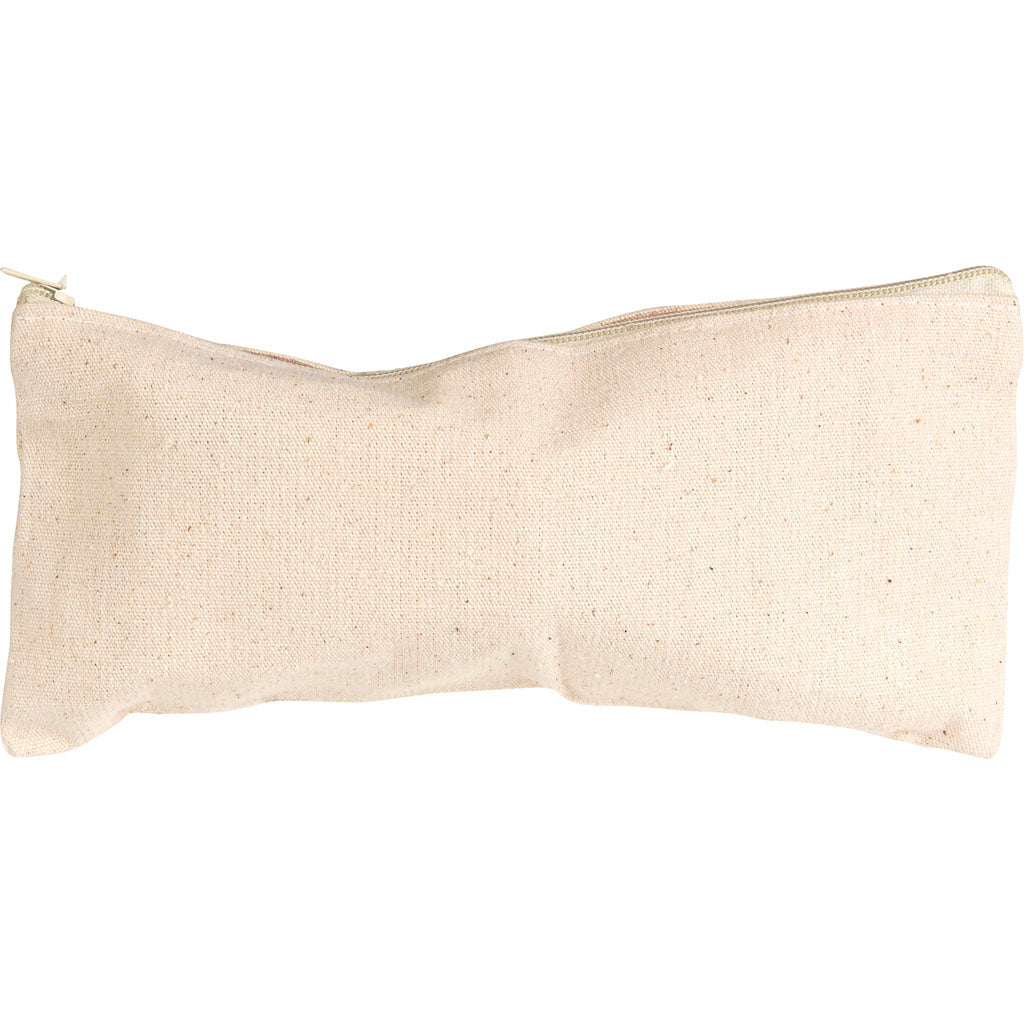 Creativ company pencil case, size 21x9 cm, 245 g, light natural, 4 pieces in a box