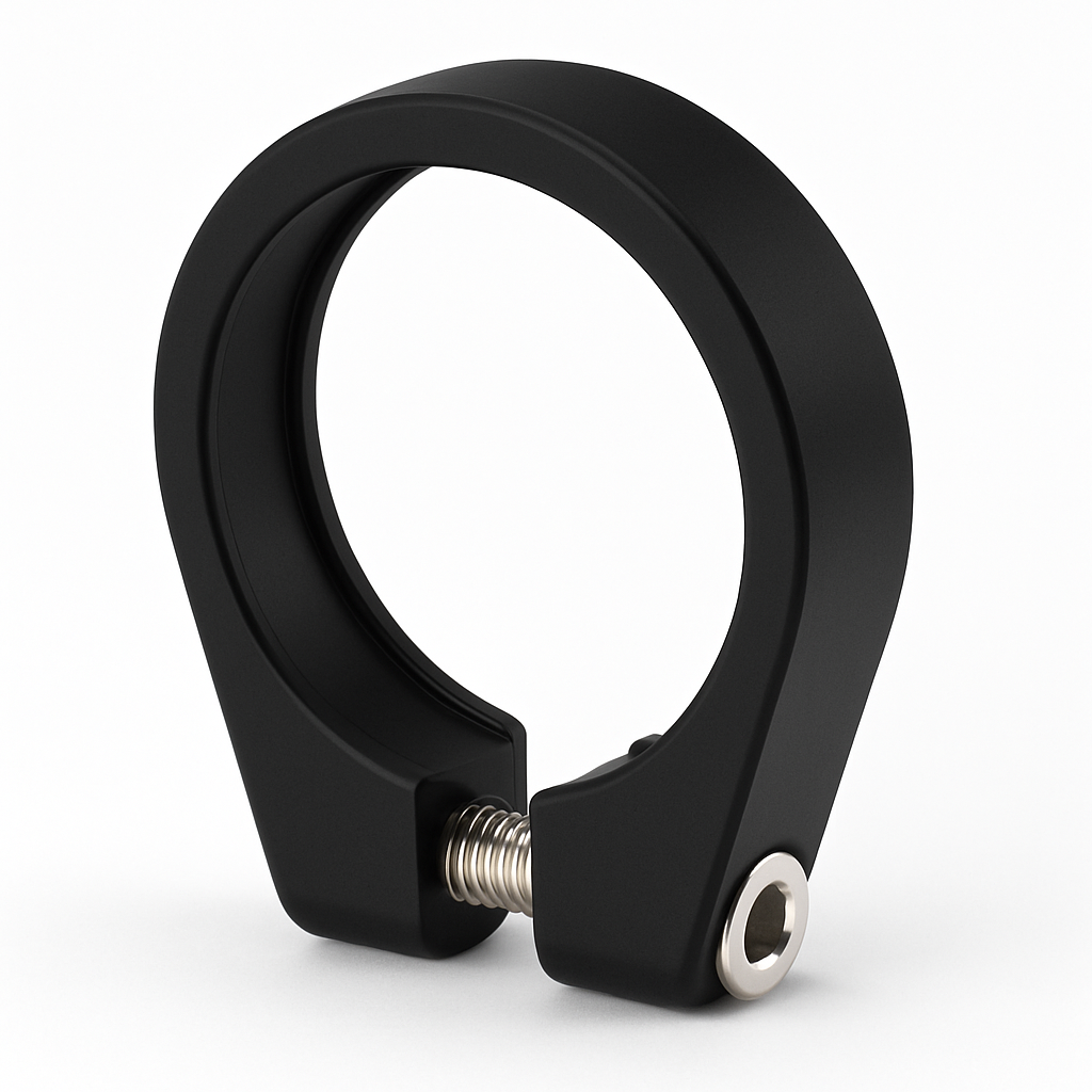 Pinza a penna sedile Ø34.9 Alluminio con Allen - Nero