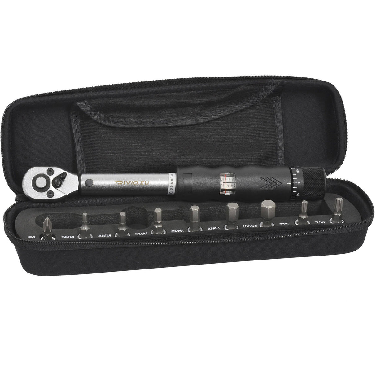 Trivio - bicycle tool torque wrench set 2-14nm 1 4 + bit set