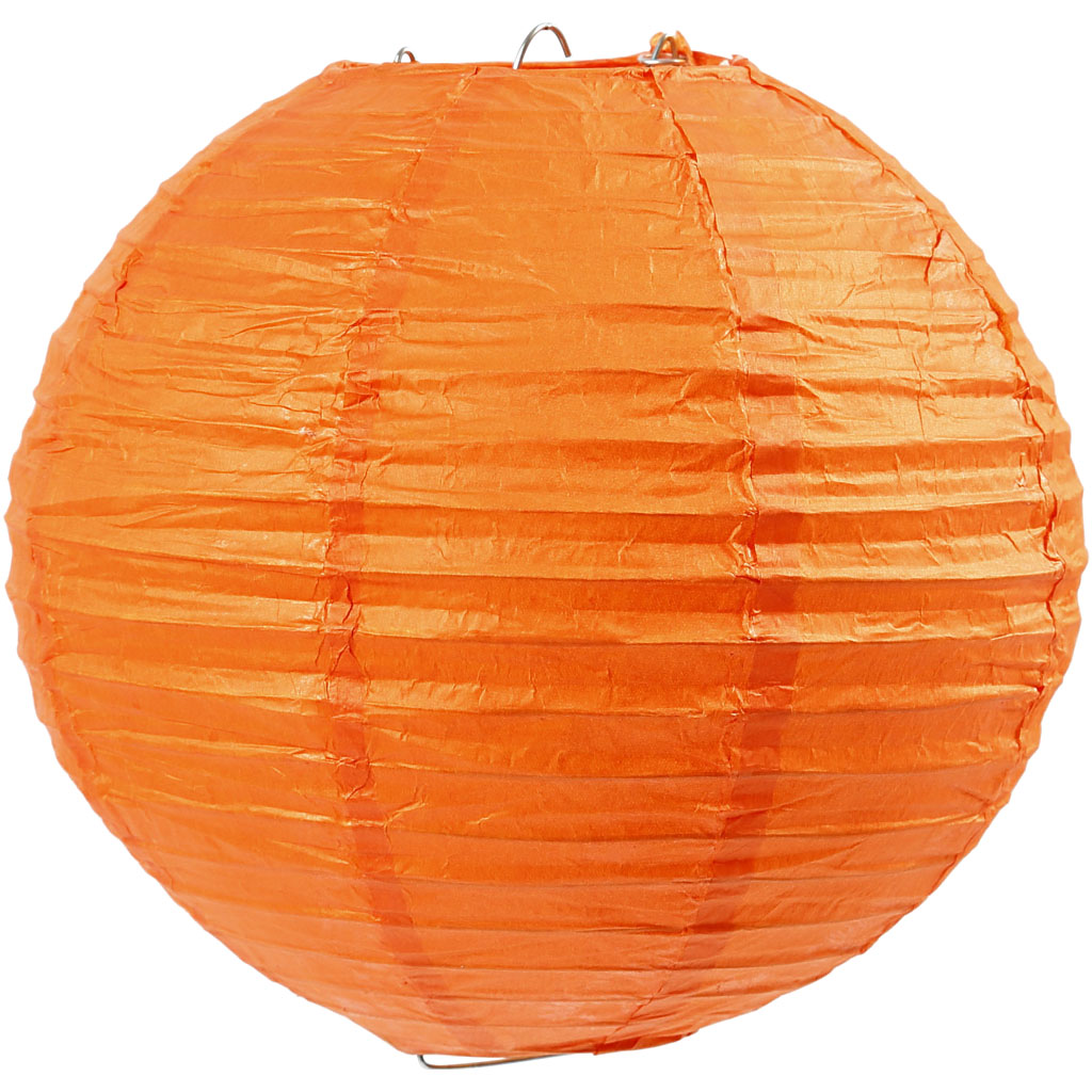 Creativ company rice paper lamp, d 20 cm, orange, 1 piece