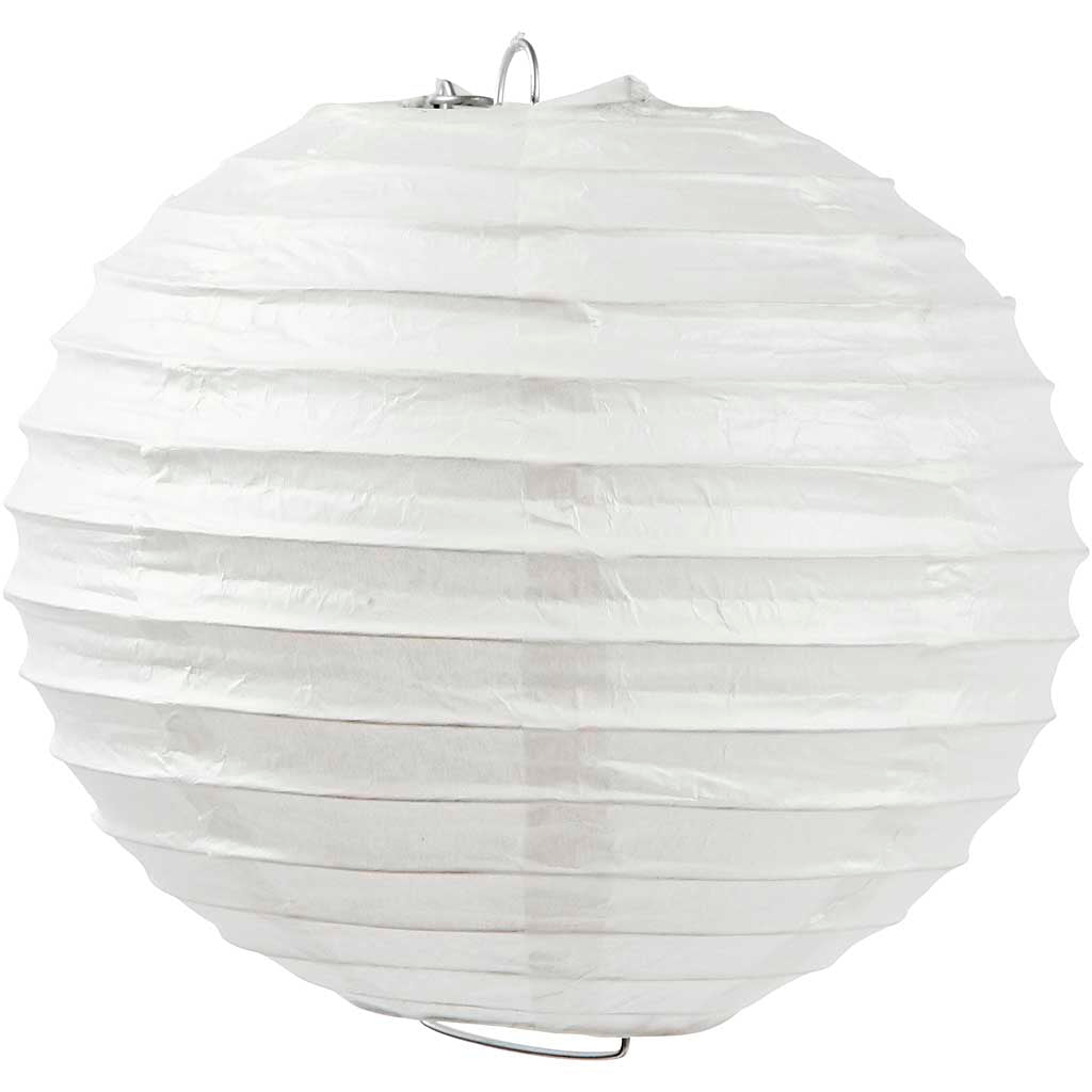 Creativ company rice paper lamp, round, d 20 cm, white, 1 piece