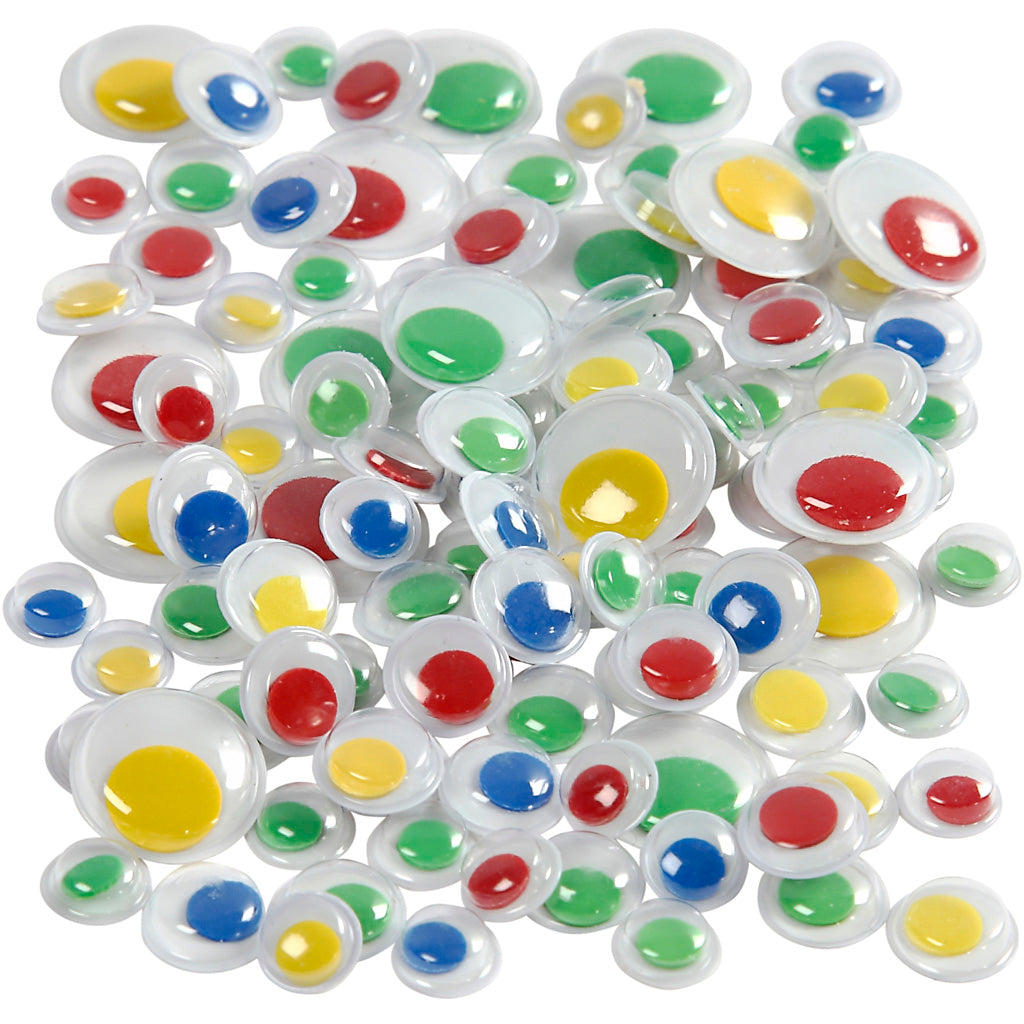 Creativ company wiebelogen, zelfklevend, d 8+10+14 mm, 300 div 1 doos