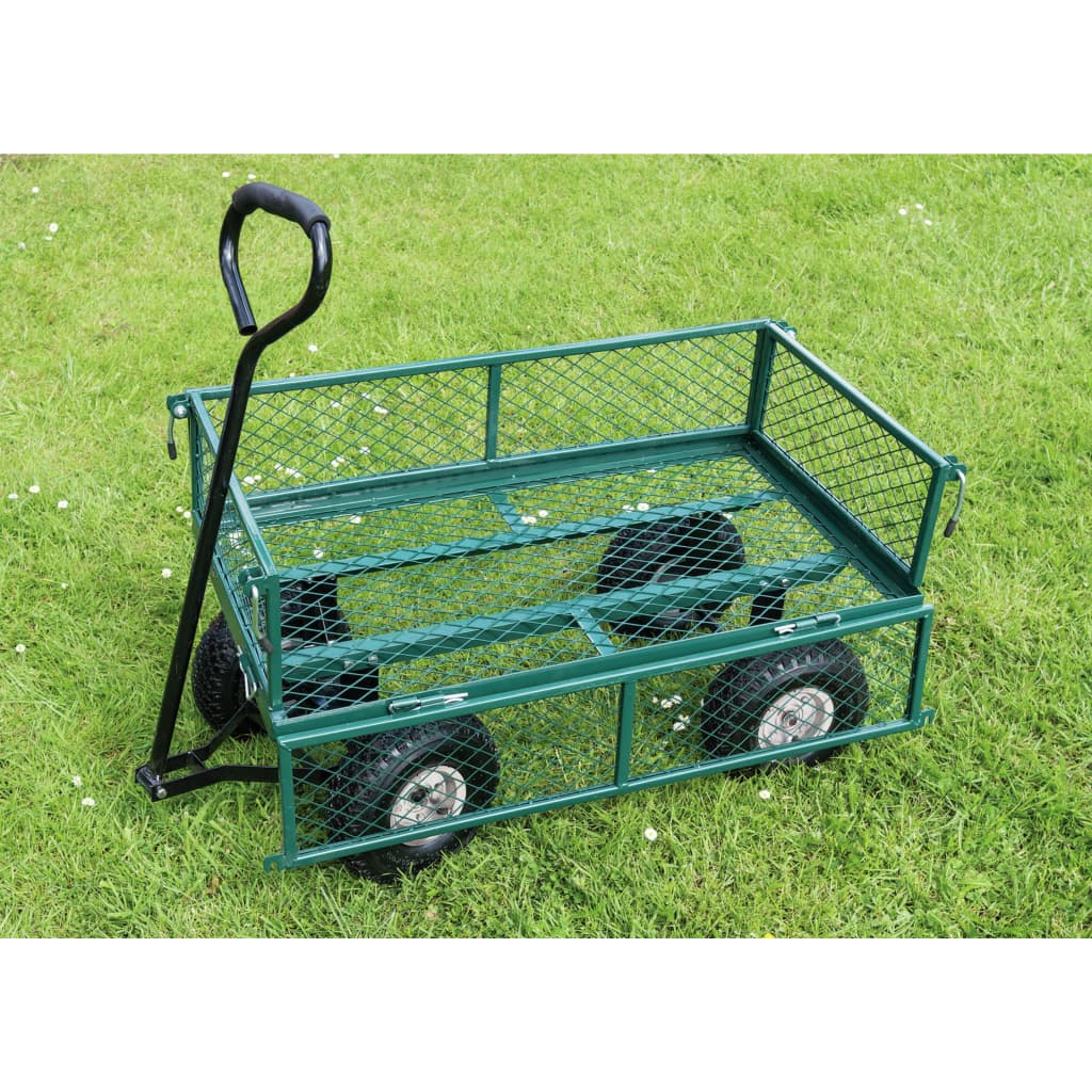 Draper Tools Draper Tools Garden Cart Steel Mesh 86.5x46.5x21 cm Green and Black