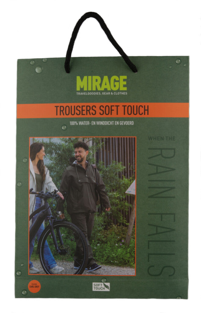 Mirage Rain Pants Rainball Bukser Soft Touch - Størrelse XL - Earl Gray