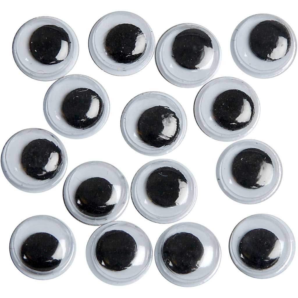 Creative company googly eyes, non-adhesive, d 8 mm, 40 pieces 1 box