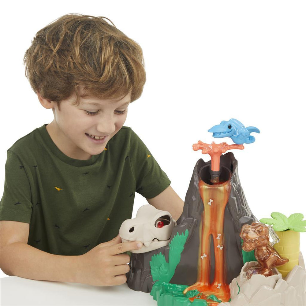 Play-doh slime hydro glitz dino vulkan