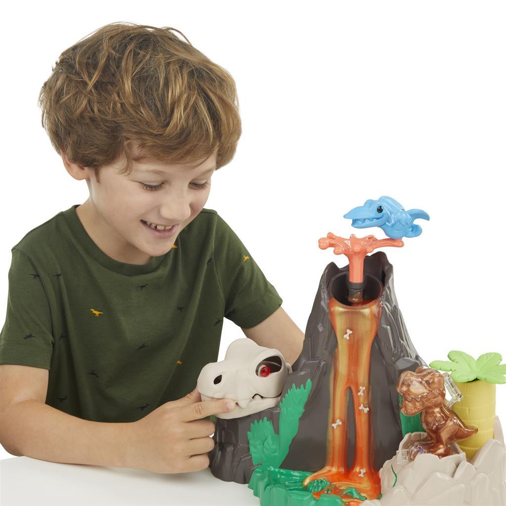 Play-doh slime hydro glitz dino vulkan