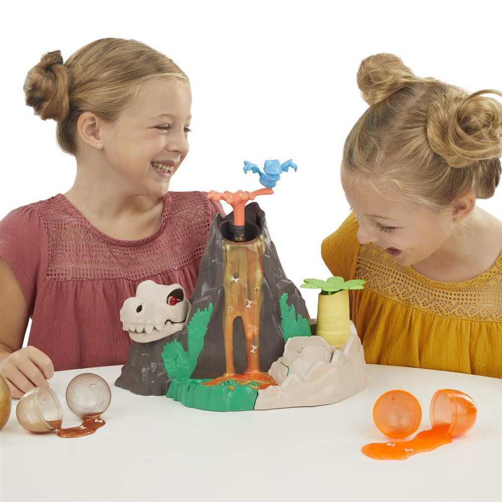 Play-doh slime hydro glitz dino vulkan