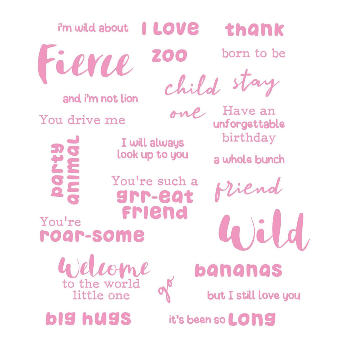 Tonic studios • stamp set wild about zoo