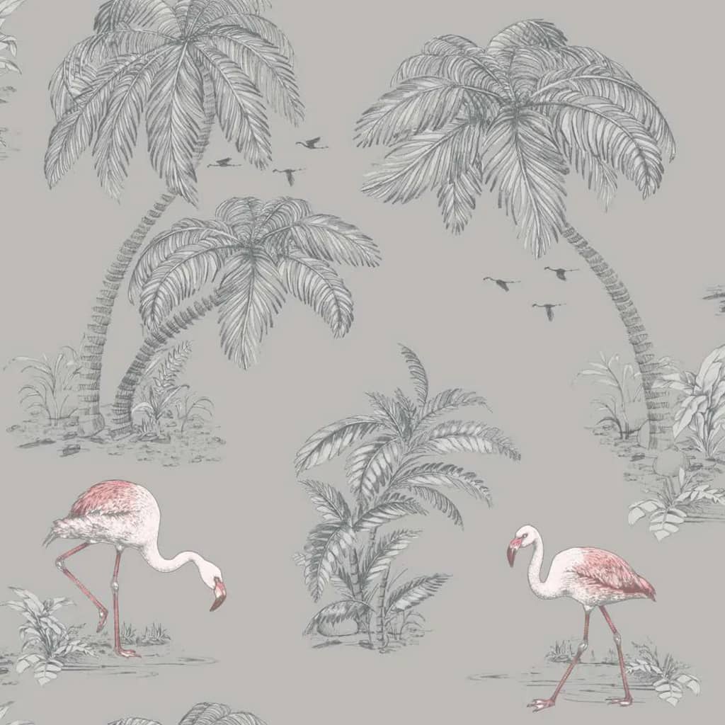 Dutch Wallcoverings Dutch Wallcoverings Tapete Flamingograu