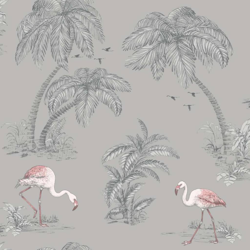 Dutch Wallcoverings Dutch Wallcoverings Tapete Flamingograu
