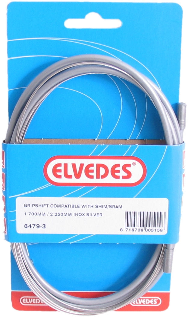 Gear Cable Set 3 -Speed Elvedes Nexus 1700 2250 mm Rustfritt stål - Sølv (på kart)