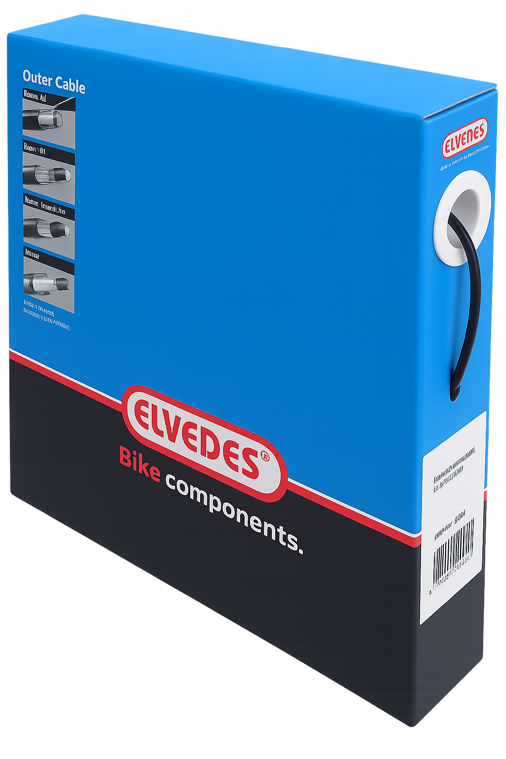 Cabo de desvio de freio 1125tef-1-box 30 metros preto