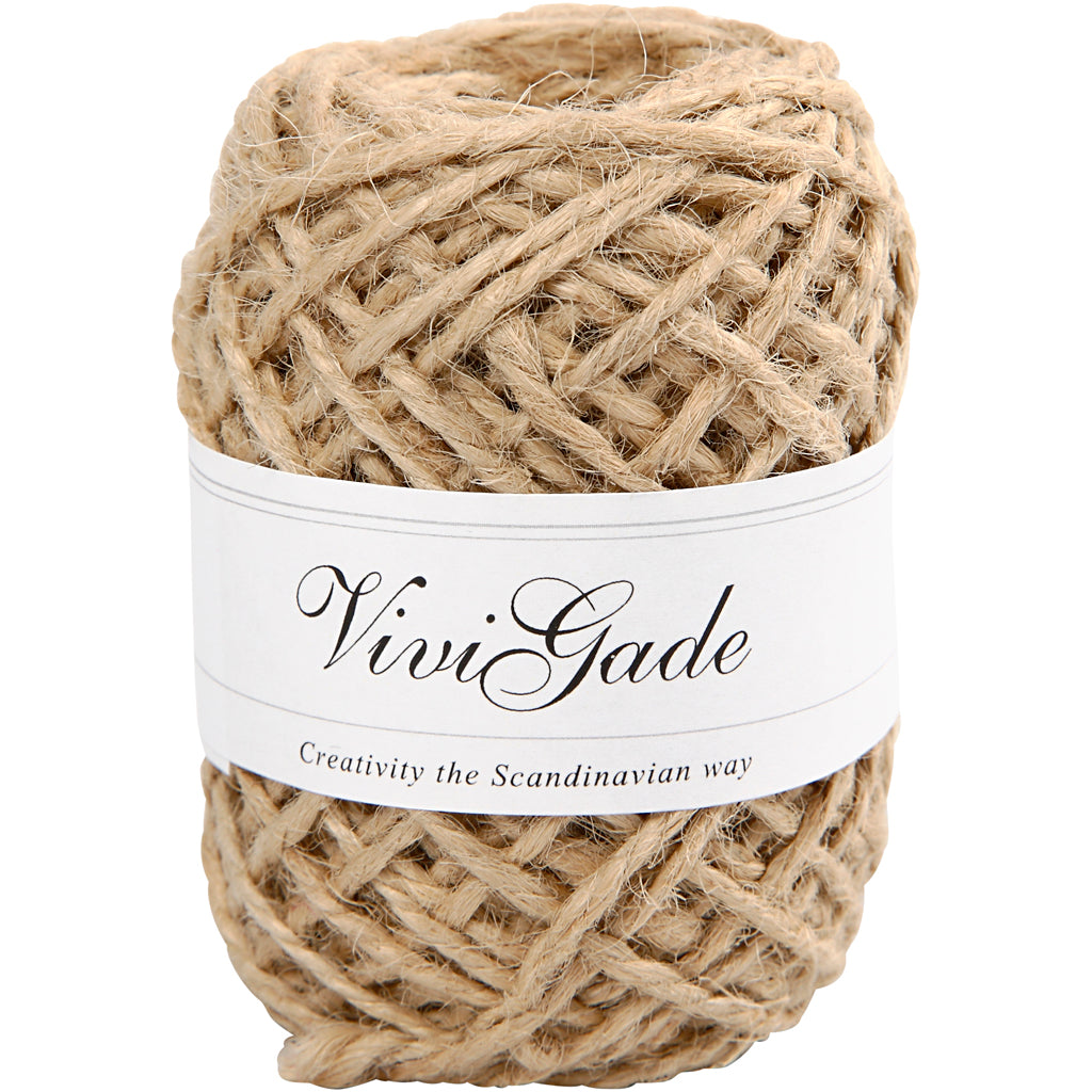 Vivi gade natuurlijk hennep, dikte 1-2 mm, naturel, 30 m 1 rol