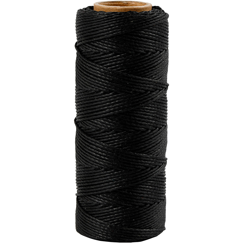 Creativ company bamboo cord, thickness 1 mm, black, 65 m 1 roll