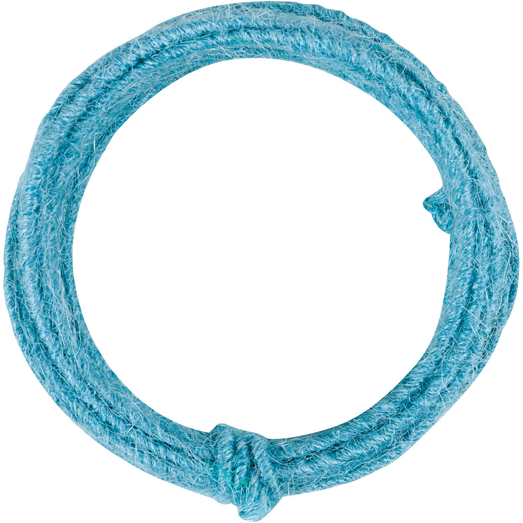 Creativ company jute cord, thickness 2-4 mm, sky blue, 3 m 1 box