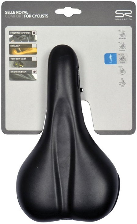 Selle Royal Rio Plus City Men's bicycle saddle - black