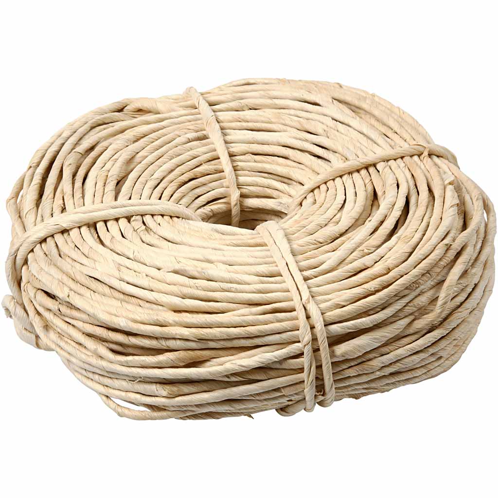 Creativ company corn cord, w: 3.5-4 mm, approx. 90 m, natural, 500 g 1 ball