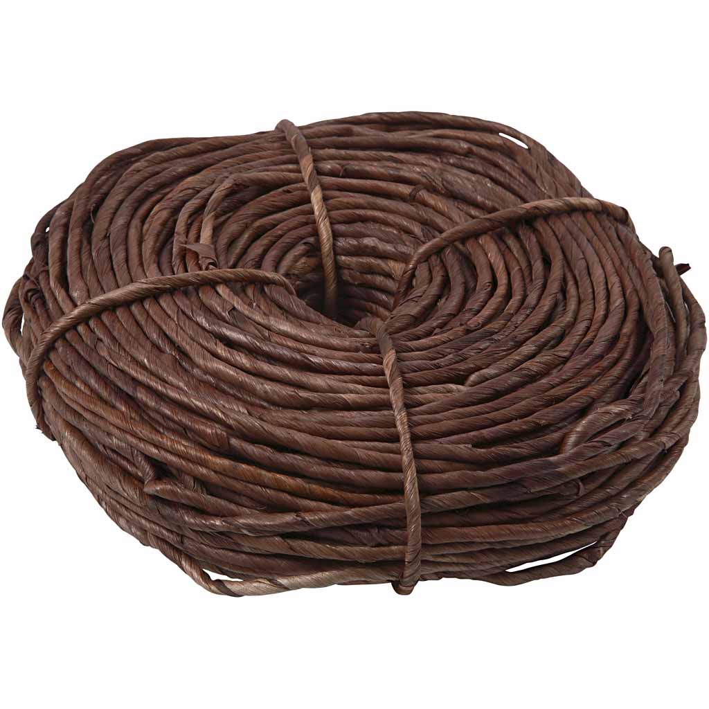 Creativ company corn cord, w: 3.5-4 mm, approx. 60 m, brown, 300 g 1 ball