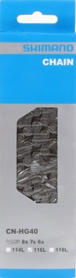 Colar Shimano HG40 6 7 8V 116 Schakels - Gray