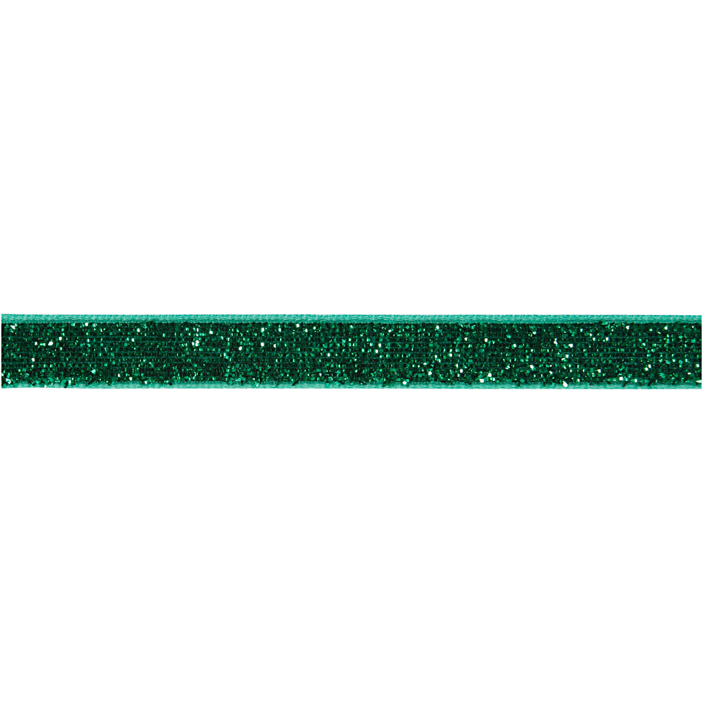 Vivi gade lint, b: 10 mm, groen, 5 m 1 rol