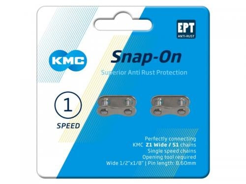 KMC Chain Link - Snap-on - 1 8 - 8.60mm - Silver