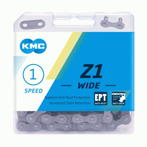 KMC Z 1 EPT 128 - 1 2x1 8 - 8.6mm - 128 links - Dark Silver