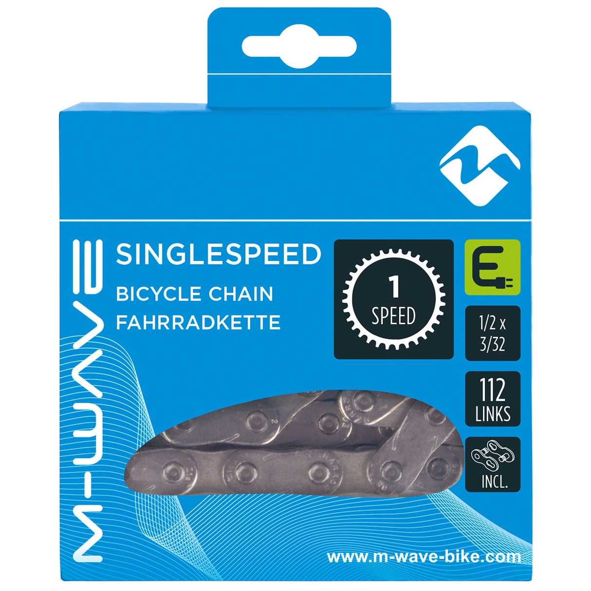 Wave M-Wave M-Wave (KMC) Collana E-Bike Single Speed 1 2x3 32 112 Silver sinistro