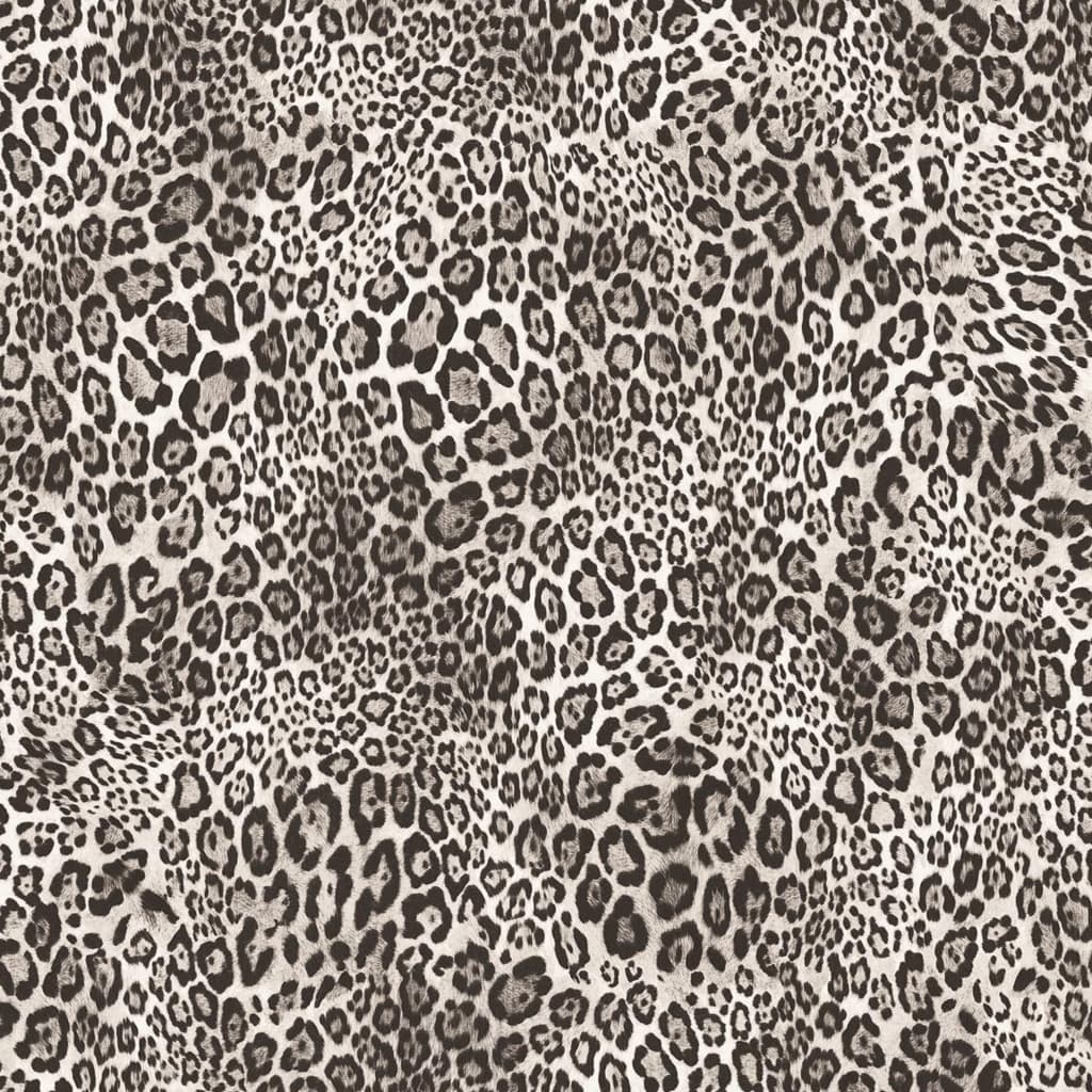 North Wall Wallpaper Leopard Print Black