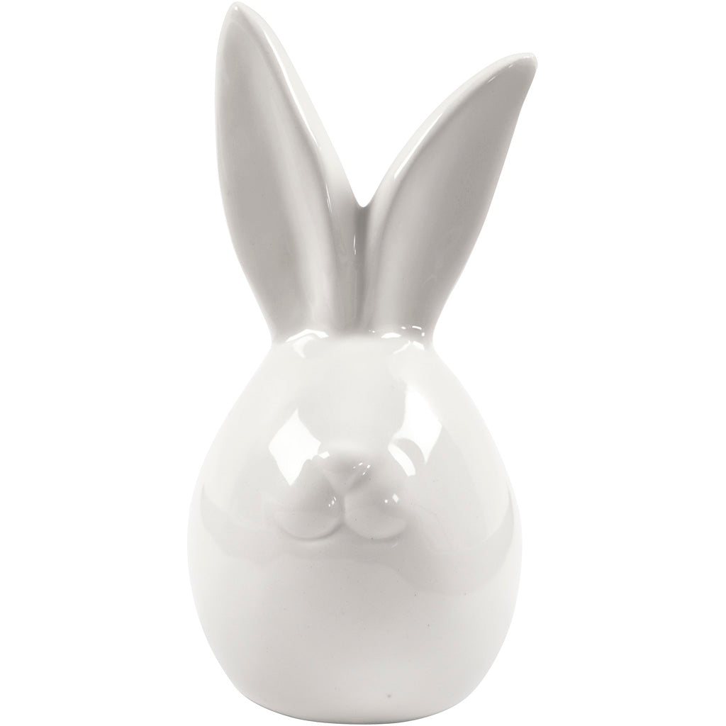 Creativ company rabbit, h: 11.4 cm, d 5.5 cm, white, 12 pieces 1 box
