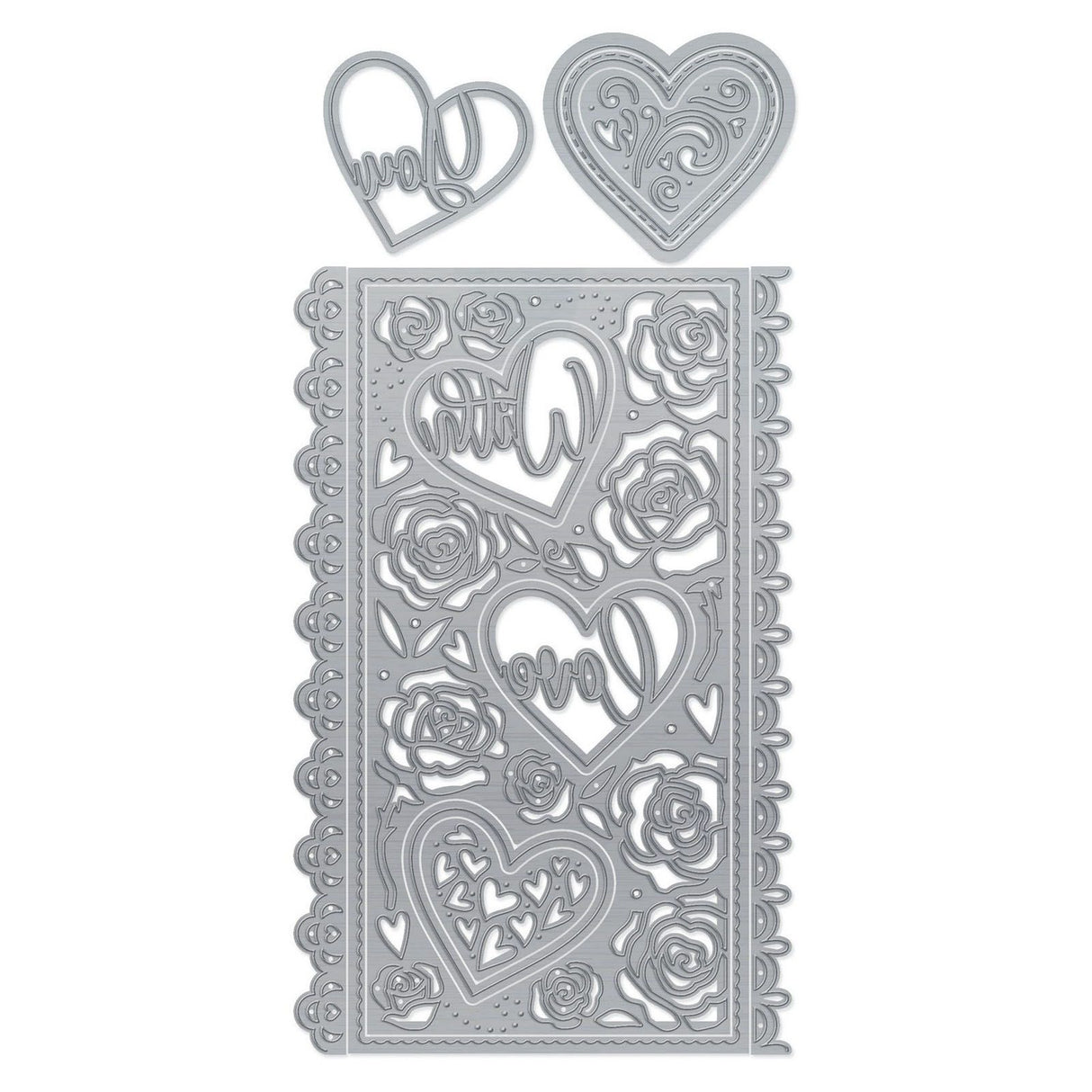 Tonic studios • mini slimline die set love hearts