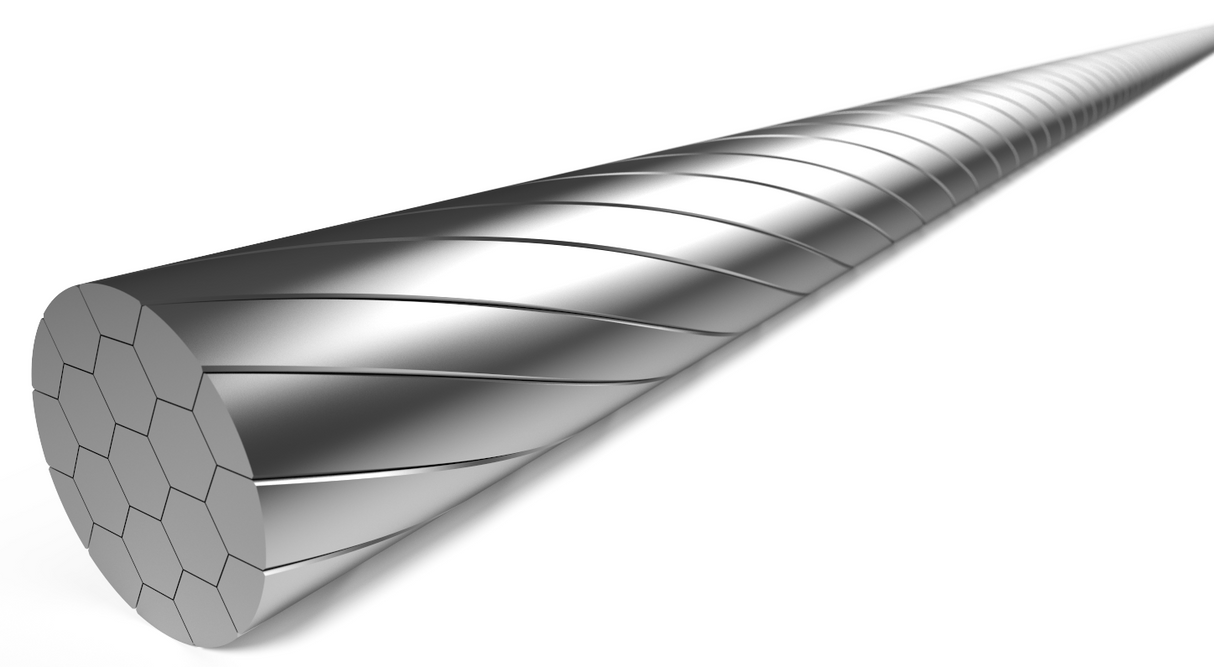 Elvedes Schakel Binnenkabel glatt rustfritt stål 2250 mm Ø 1,1 mm 100 stykker