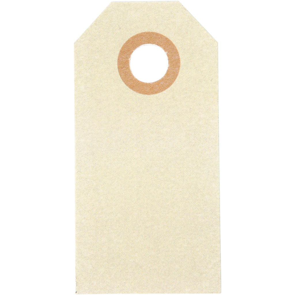 Creativ company manila labels, size 3x6 cm, 250 gr, cream, 30 pieces 1 box