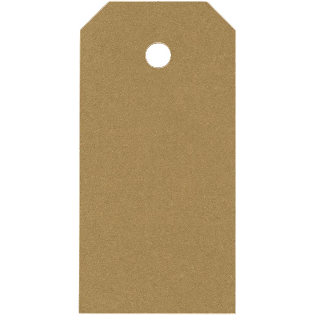 Creativ company manila labels, size 4x8 cm, 250 g, gold, 20 pieces in a box