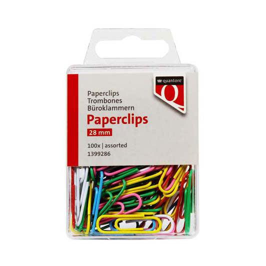 Quantore paper clip 28mm, 100 pcs.