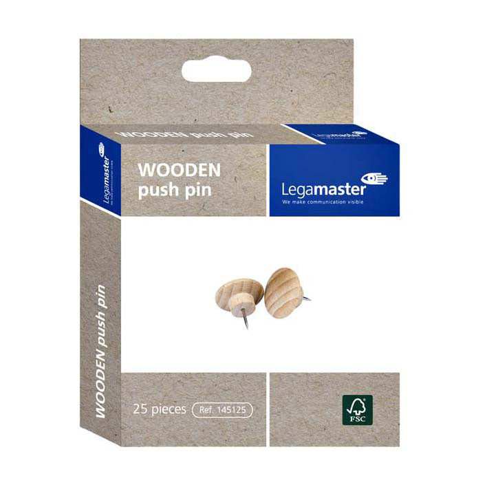 Quantore thumbtacks legamaster wood, 25 pcs.