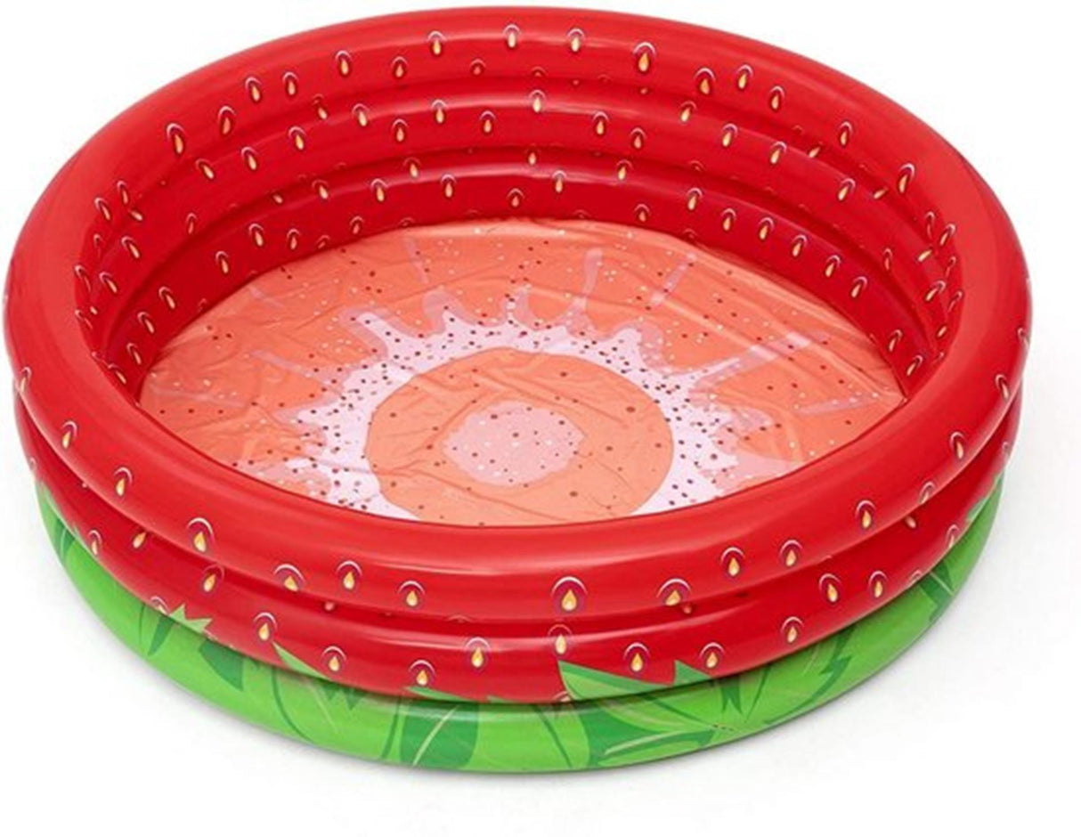 Bestway zwembad 3-rings aardbei 160x38cm