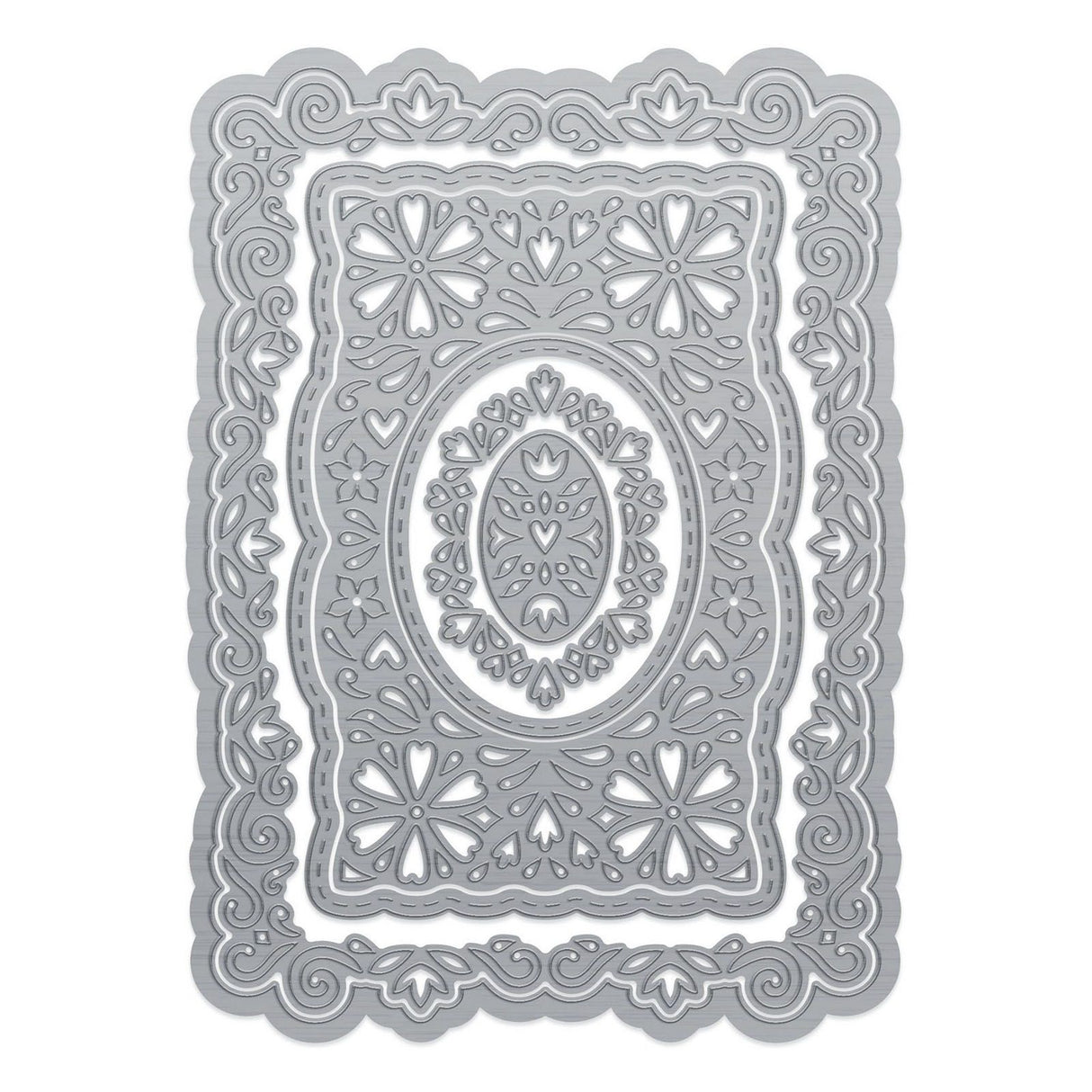 Tonic studios • die set folksy floral primrose frames
