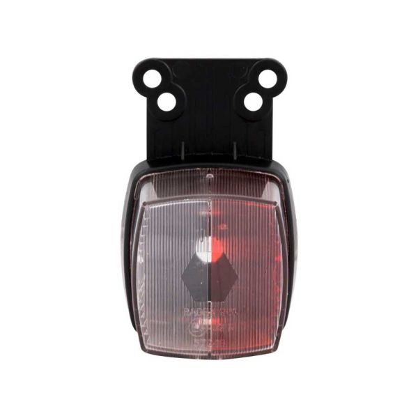 Lámpara de posición blanca+cuadrado rojo