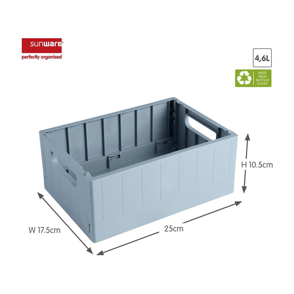 Sunware sigma home foldekasse 4,6l blå