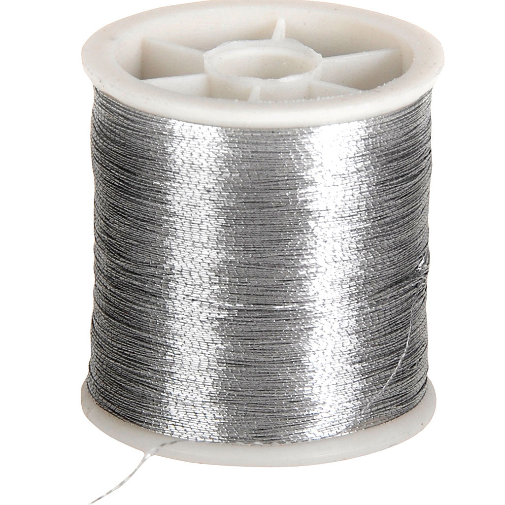 Creativ company sewing thread, thickness 0.15 mm, silver, 100 m 1 roll