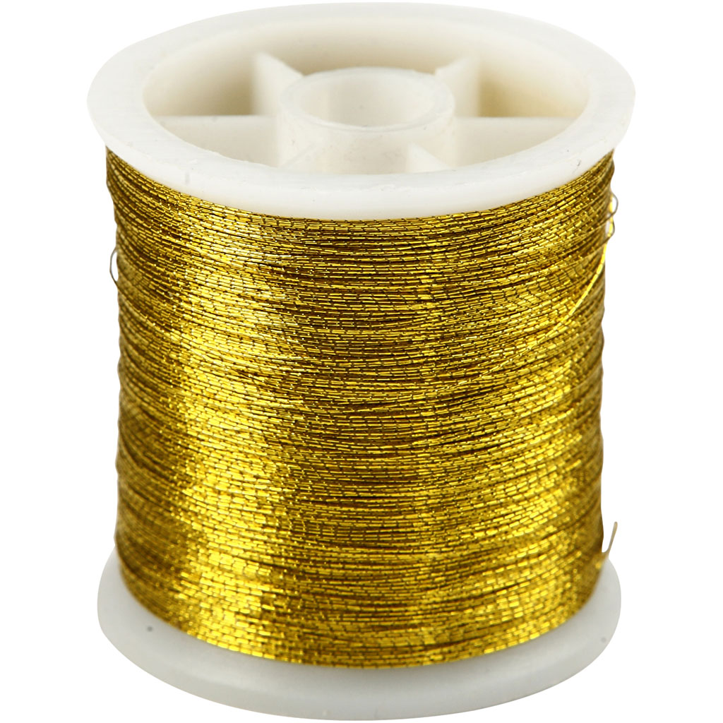 Creativ company sewing thread, thickness 0.15 mm, gold, 100 m 1 roll