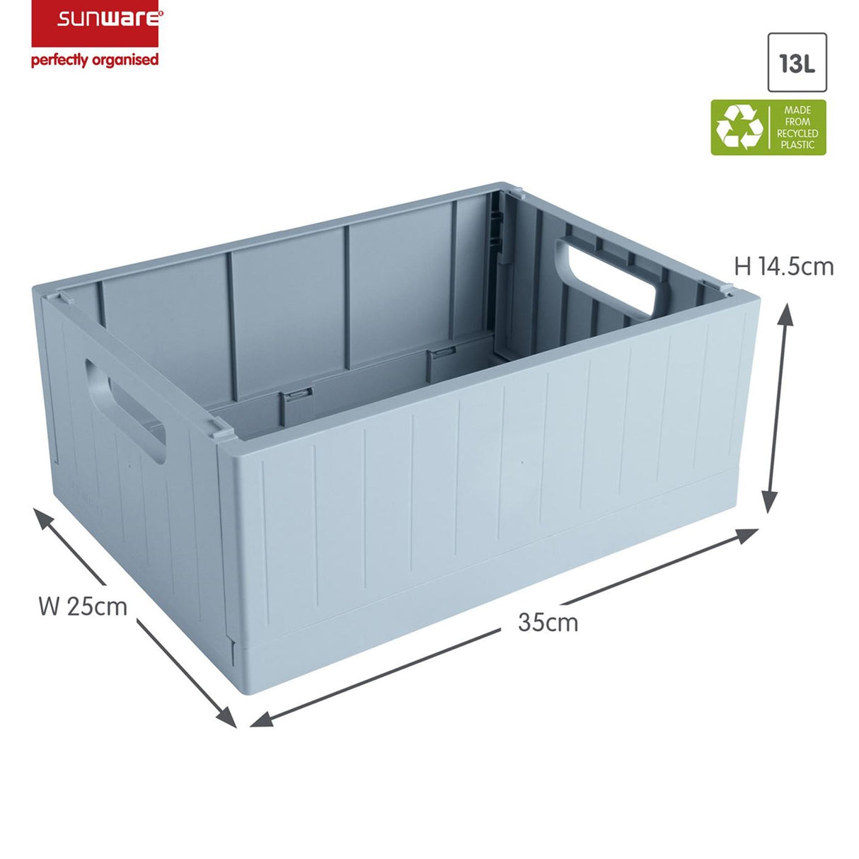 Sunware sigma home vouwkrat 13l blauw