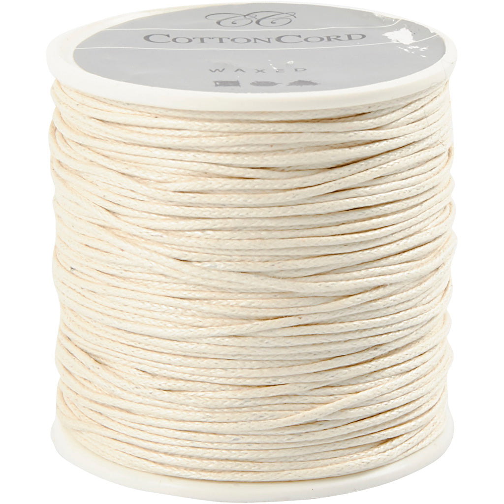 Creativ company cotton cord, thickness 1 mm, off-white, 40 m 1 roll