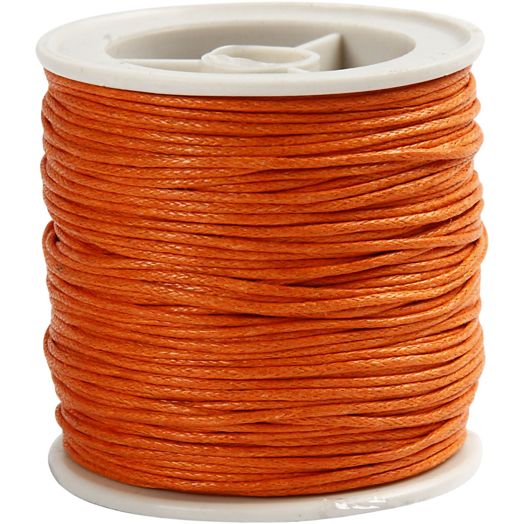 Creativ company cotton cord, thickness 1 mm, orange, 40 m 1 roll