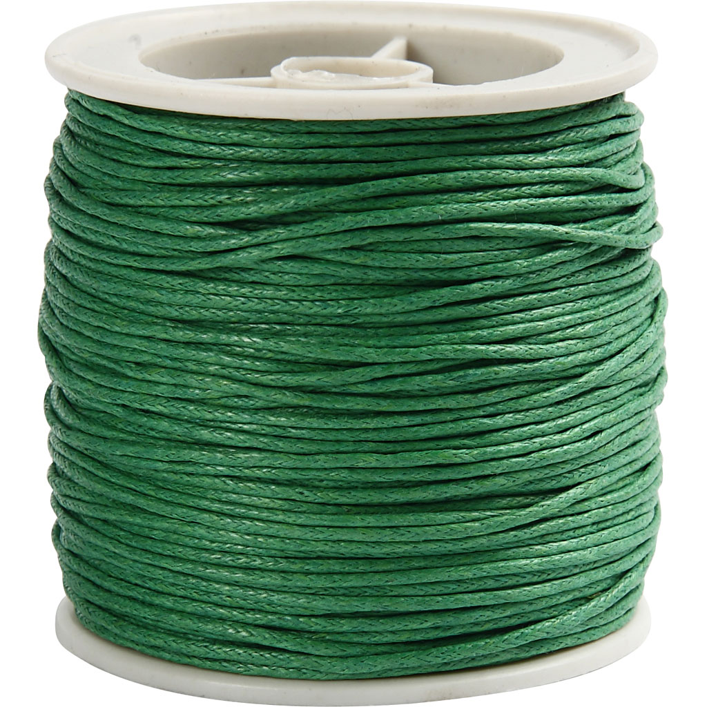 Creativ company cotton cord, thickness 1 mm, green, 40 m 1 roll