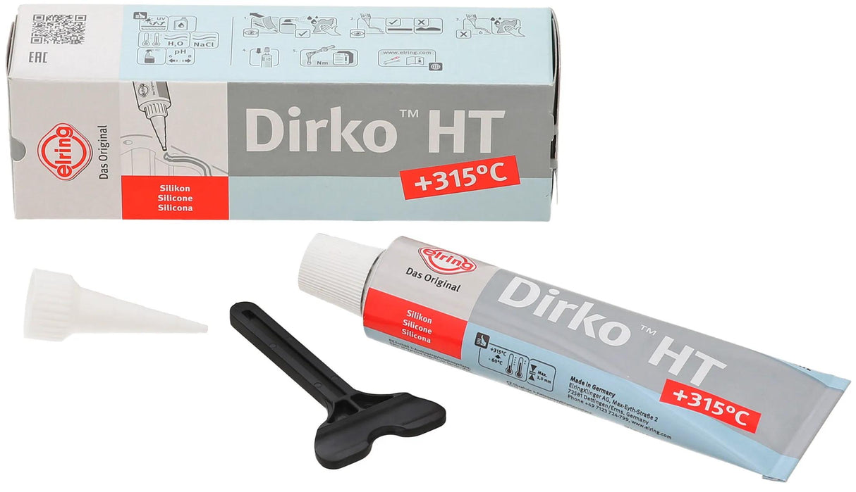 Elring sigillante dirko ht 70ml silicone ossima grigio