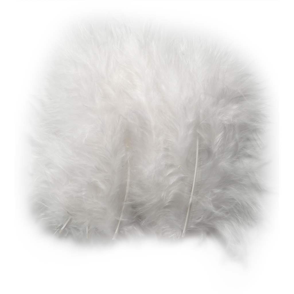 Creativ company down, size 5-12 cm, white, 15 pieces in a box