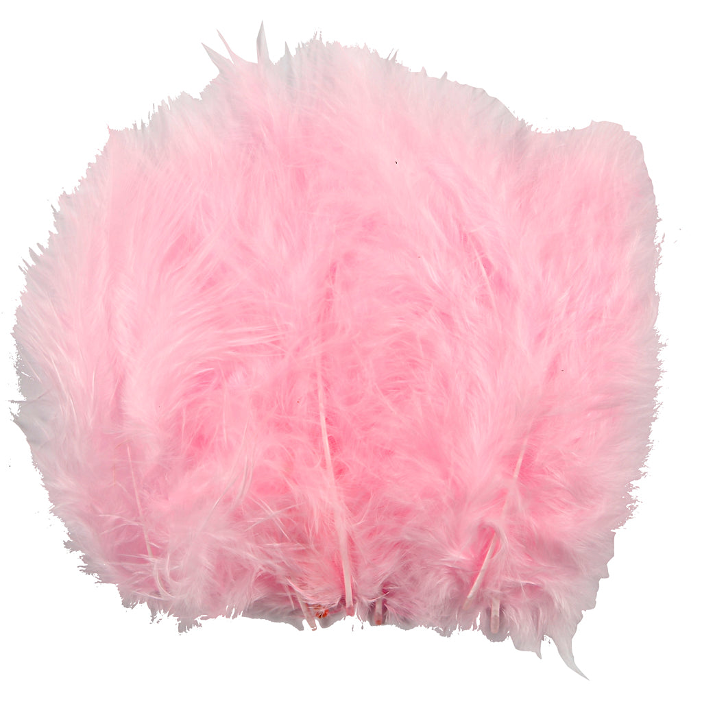 Creativ company down, size 5-12 cm, light red, 15 pieces in a box